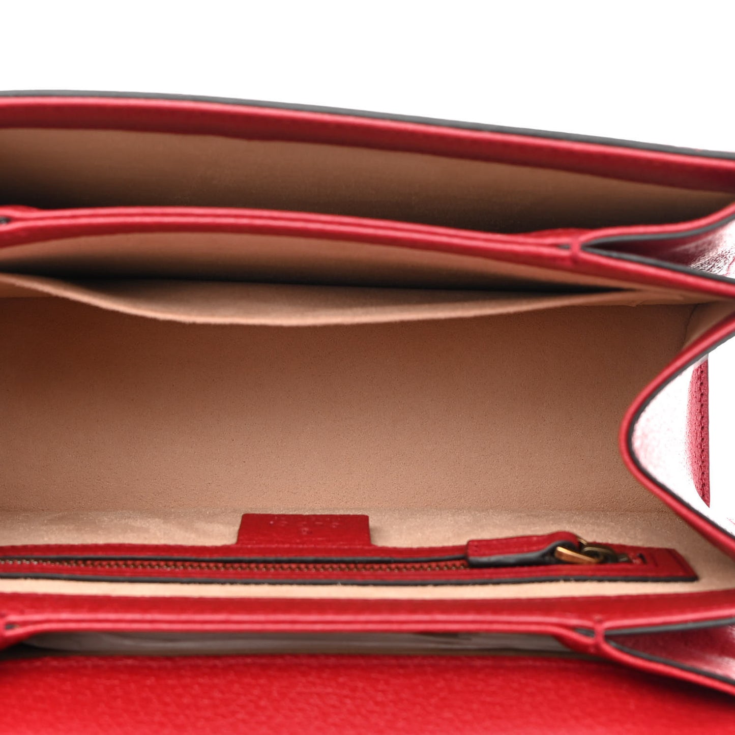 GG Supreme Monogram Small Queen Margaret Top Handle Bag Red