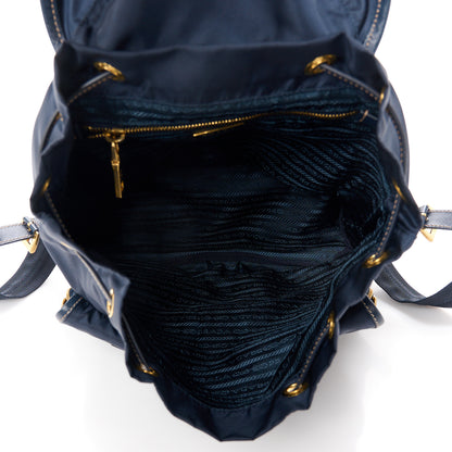 Prada Tessuto Nylon Saffiano Vela Backpack Bleu 5 of 12