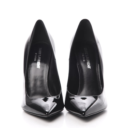 Saint Laurent Patent Opyum 110 Pumps 37.5 Black SIlver 2 of 10