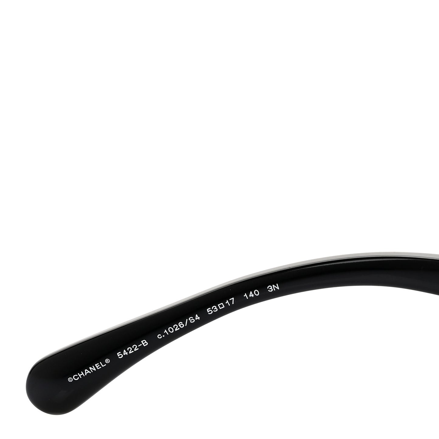 Acetate Strass Square Sunglasses 5422-B-A Black White