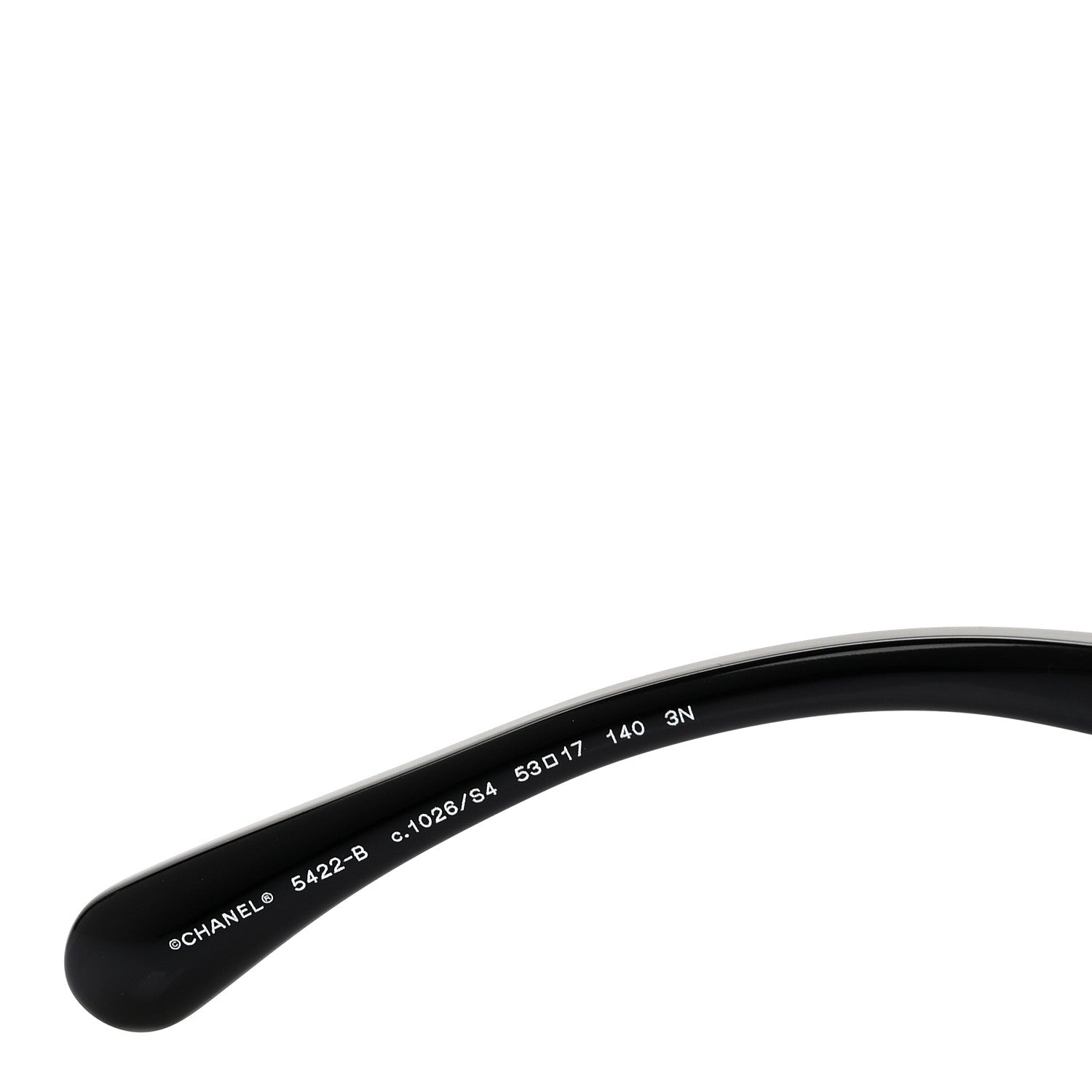 Chanel Acetate Strass Square Sunglasses 5422-B-A Black White 6 of 7