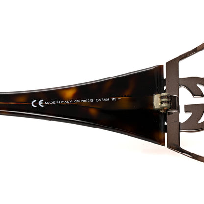 Gucci Tortoise Shell GG Sunglasses 2802/S Antique Gold 6 of 7
