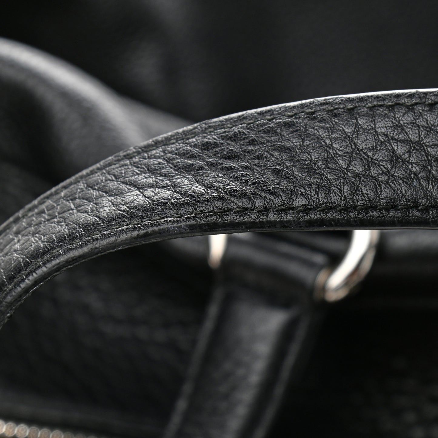 Pebbled Calfskin Soho Carry On Duffle Black