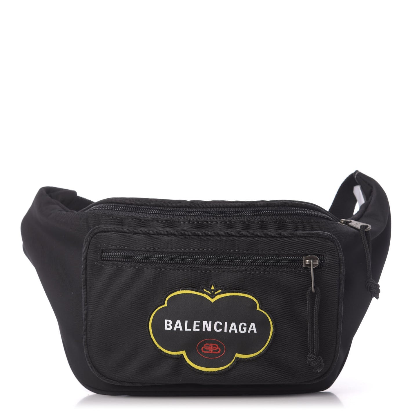 Nylon Logo Embroidered Explorer Beltpack Black