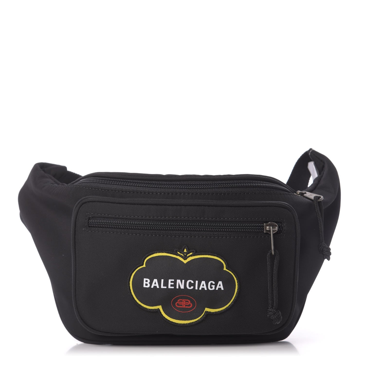 Balenciaga Nylon Logo Embroidered Explorer Beltpack Black 1 of 11