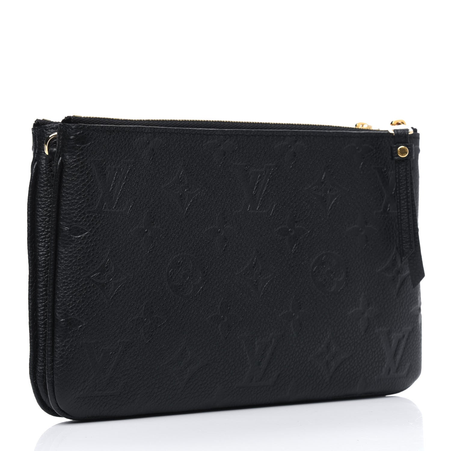 Louis Vuitton Empreinte Double Zip Pochette Black 2 of 4