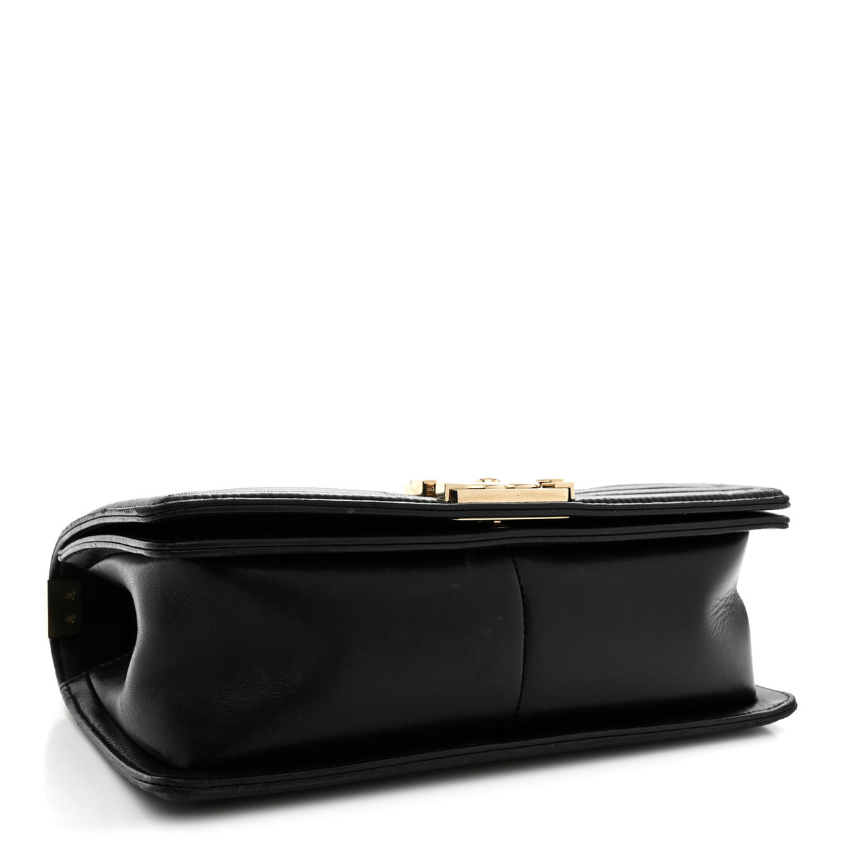 Lambskin Chain Quilted Medium Boy Flap Black