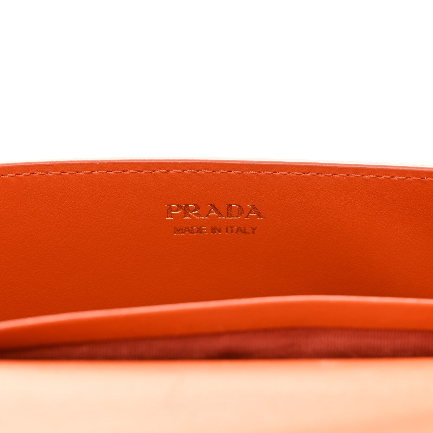 Prada Vitello Move Triangle Logo Miniborse Papaya 6 of 12
