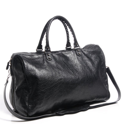 Balenciaga Agneau 24Hour Voyage Travel Bag Black 7 of 14