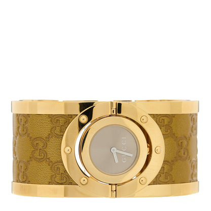 Gucci Stainless Steel Calfskin 23mm Twirl Quartz Watch Bronze 2 of 5