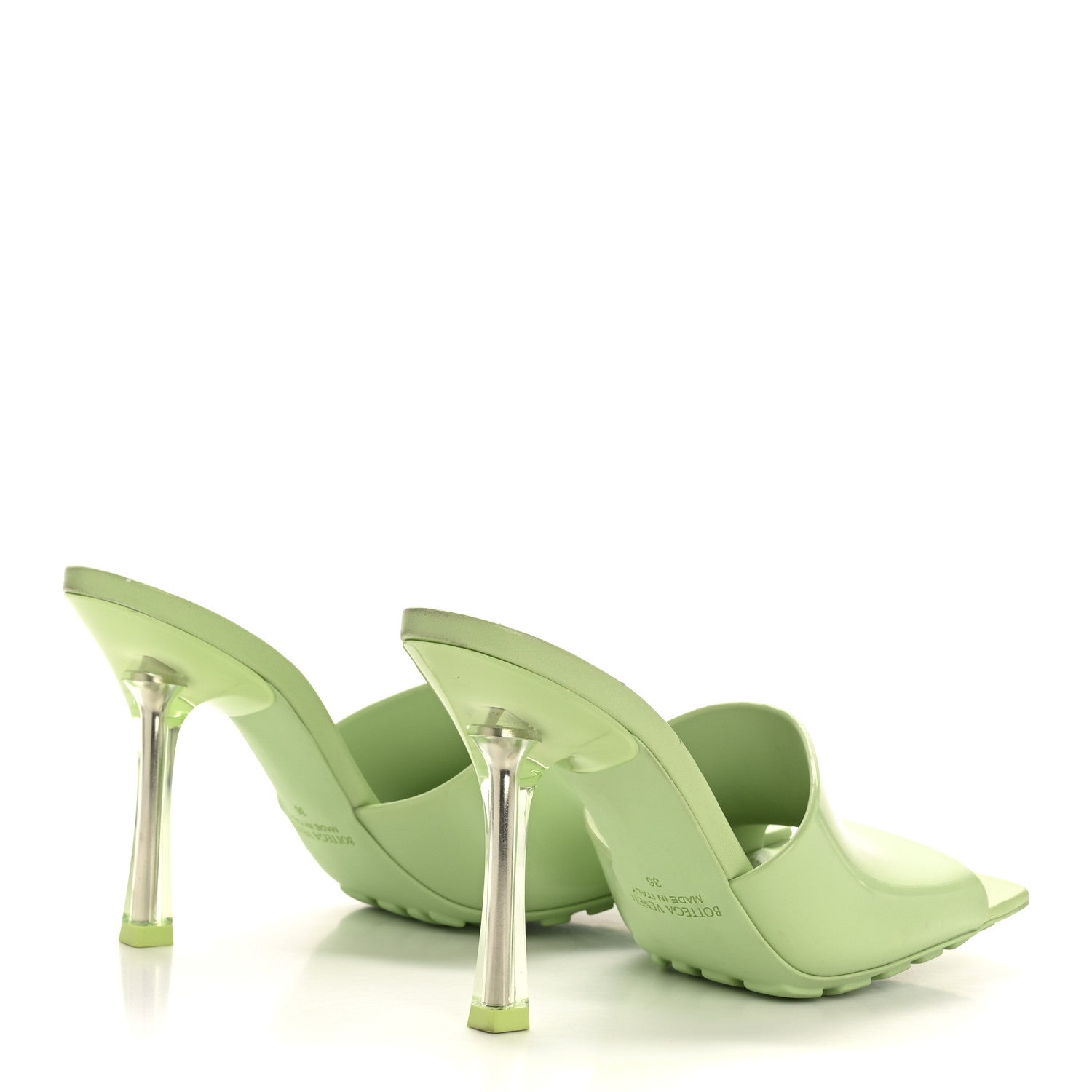 Bottega Veneta Rubber Mule Sandals 36 Pistachio 5 of 11