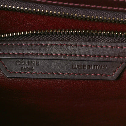 Celine Satin Calfskin Mini Tri-Color Luggage Purple Orchid 6 of 12