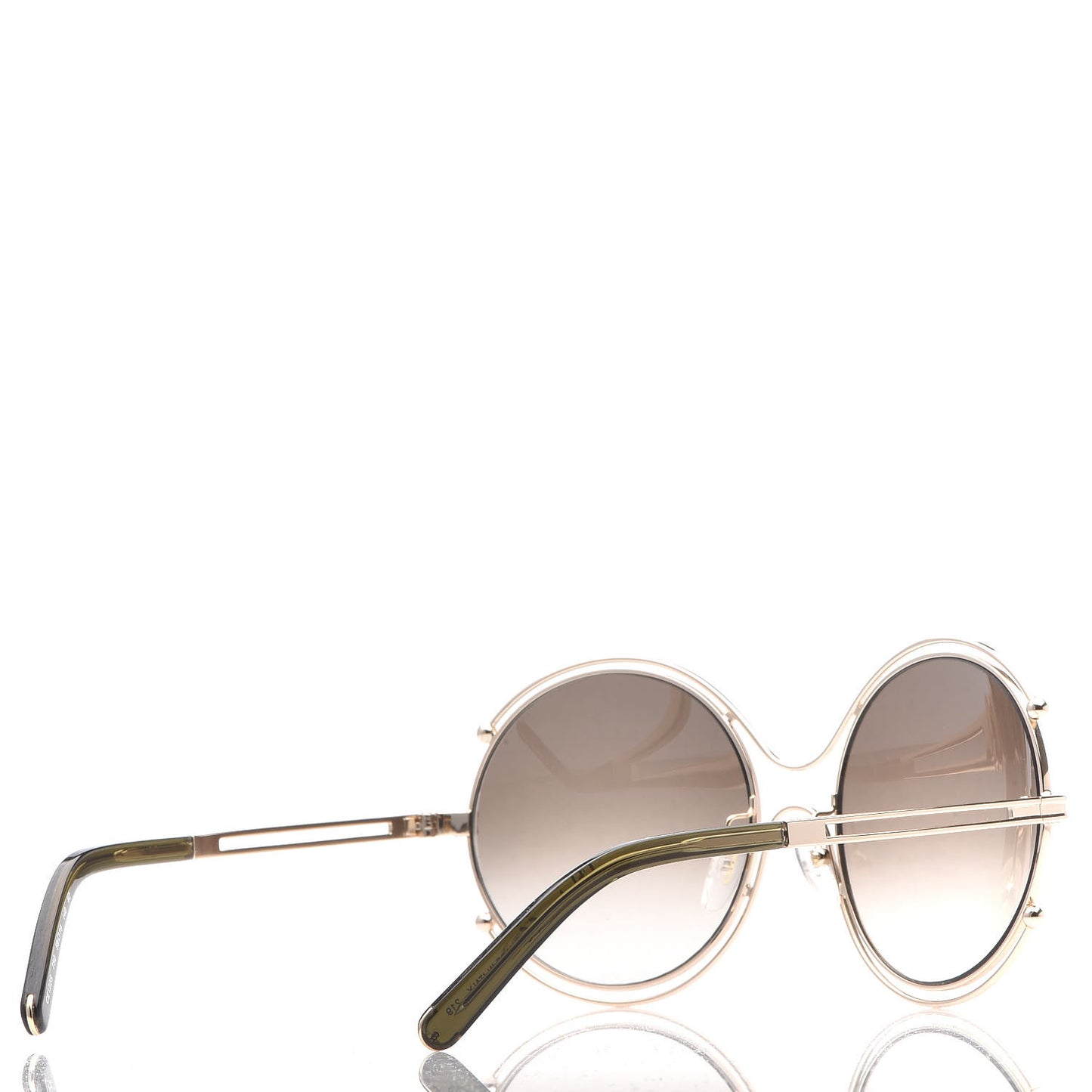 Isidora Oversized Round Sunglasses CE122S Gold