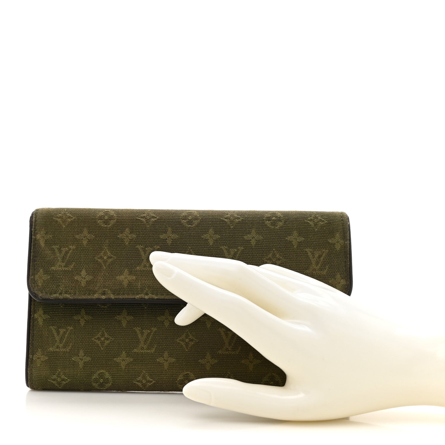 Louis Vuitton Mini Monogram Porte Tresor International Wallet Kaki 2 of 10