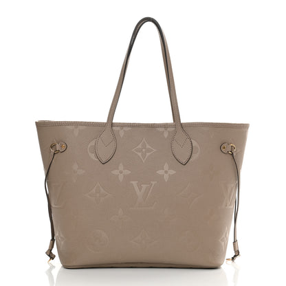 Louis Vuitton Empreinte Monogram Giant Neverfull MM Tourterelle 3 of 10