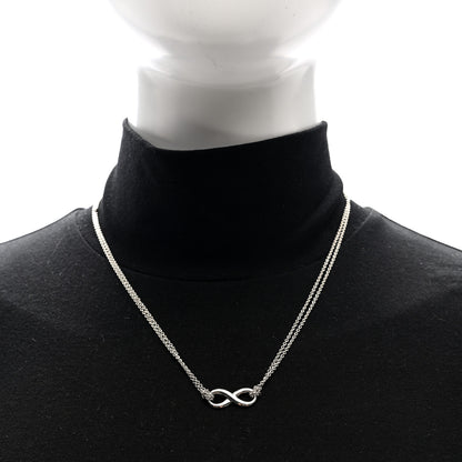 Tiffany Sterling Silver Infinity Pendant Necklace 2 of 4