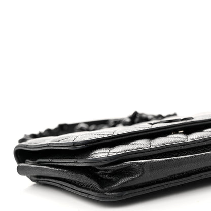 Chanel Caviar Quilted My Everything Wallet On Chain WOC Black 10 of 11