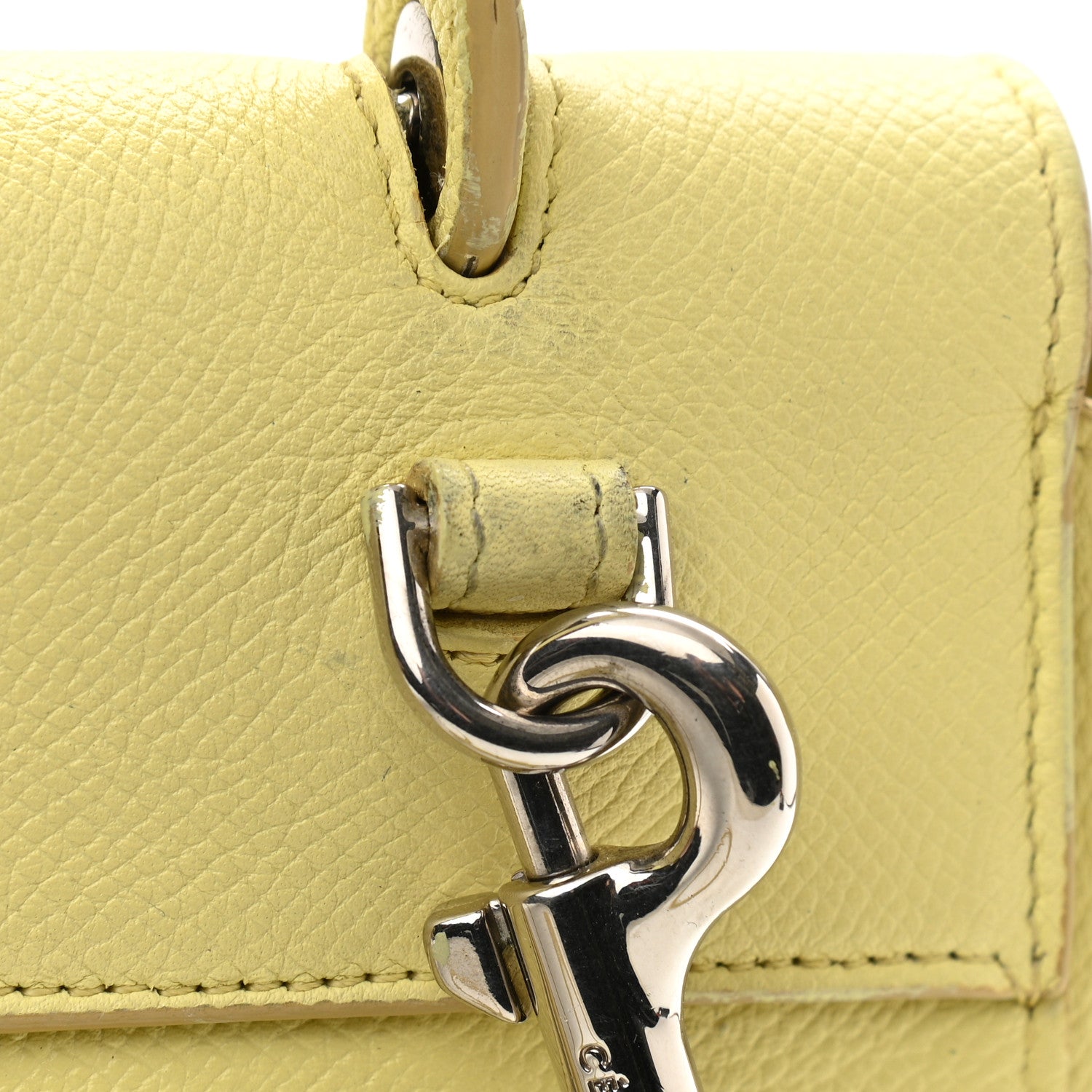 Celine Grained Calfskin Micro Belt Bag Bergamote 17 of 19