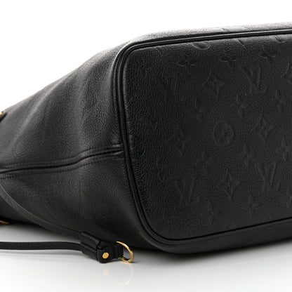 Louis Vuitton Empreinte Monogram Giant Neverfull MM Black 9 of 14
