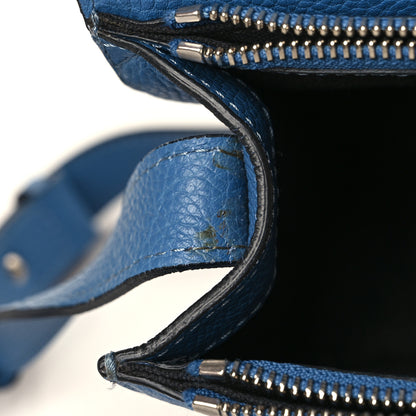 Alexander McQueen Grained Calfskin Padlock Crossbody Bag Blue 9 of 11