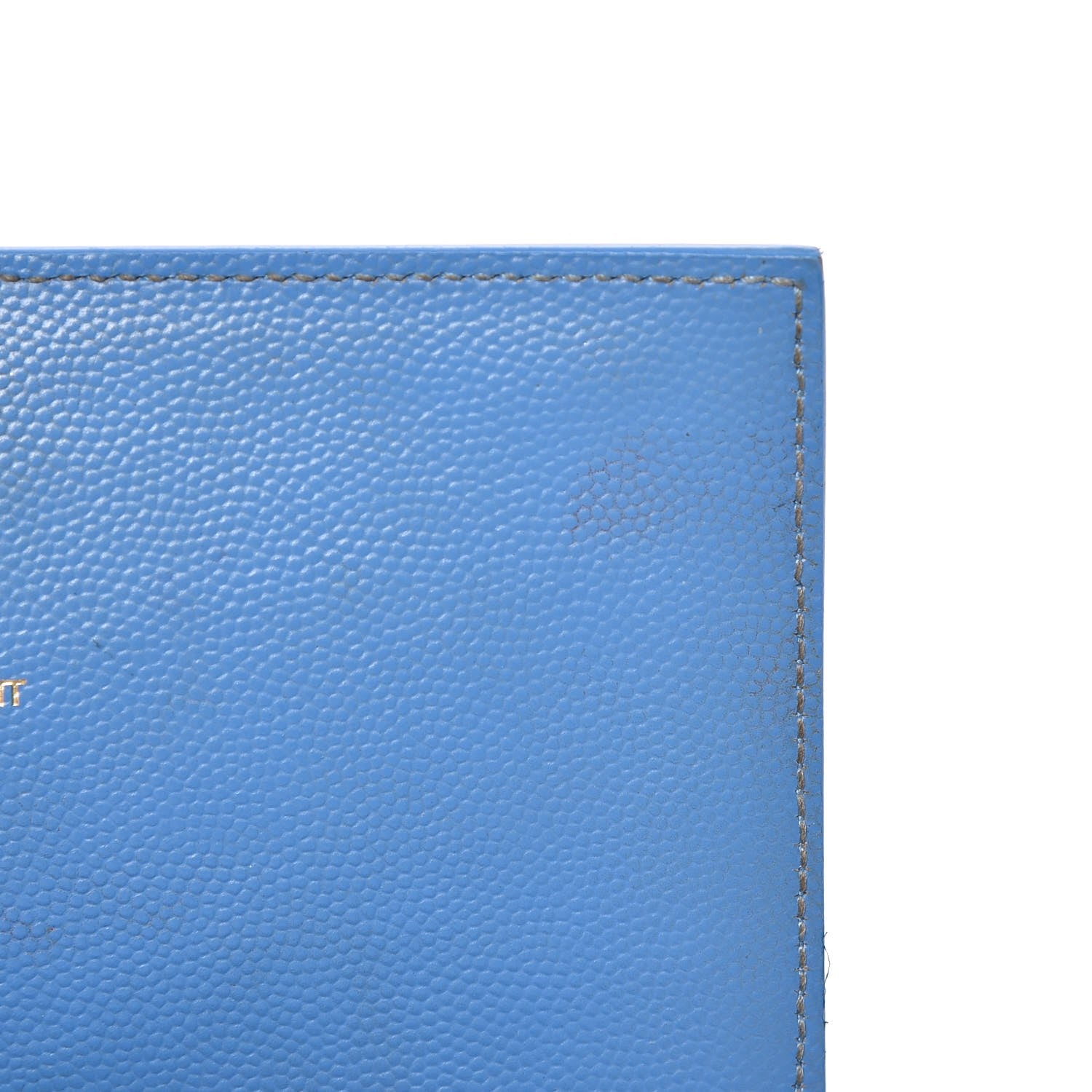 Saint Laurent Grain De Poudre Small Classic Monogram Kate Satchel Blue Clair 12 of 15