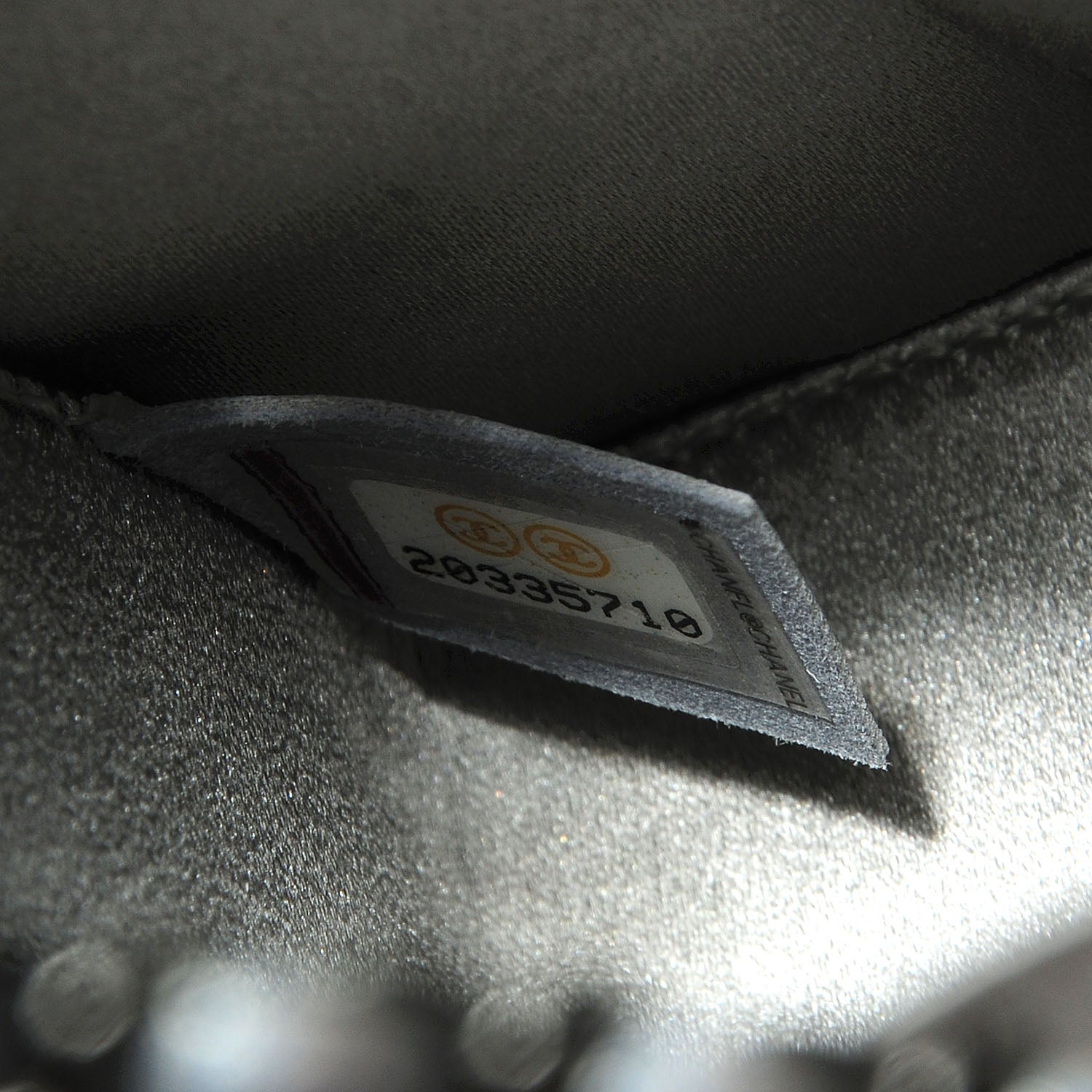 Chanel Metallic Goatskin Lait de Coco Milk Carton Bag Silver 8 of 8