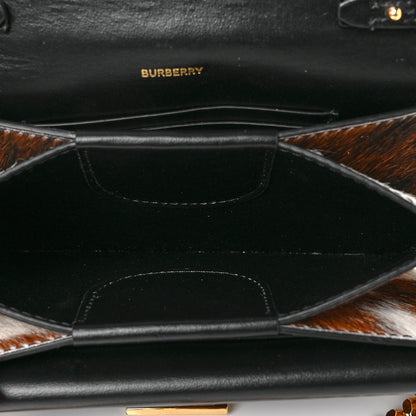 Burberry Calf Hair Large Jessie Chain TB Bag Brown 4 of 8