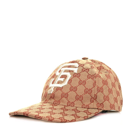 Gucci X MLB Monogram SF Giants Baseball Hat M Beige Ruggine 1 of 6