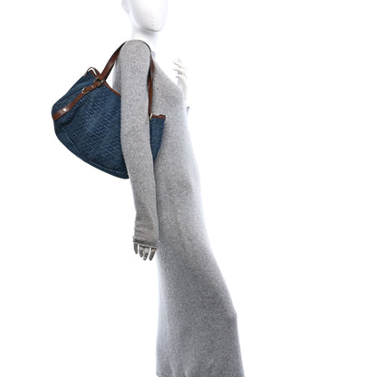 Gucci Denim GG Medium Abbey Shoulder Bag Blue 2 of 10