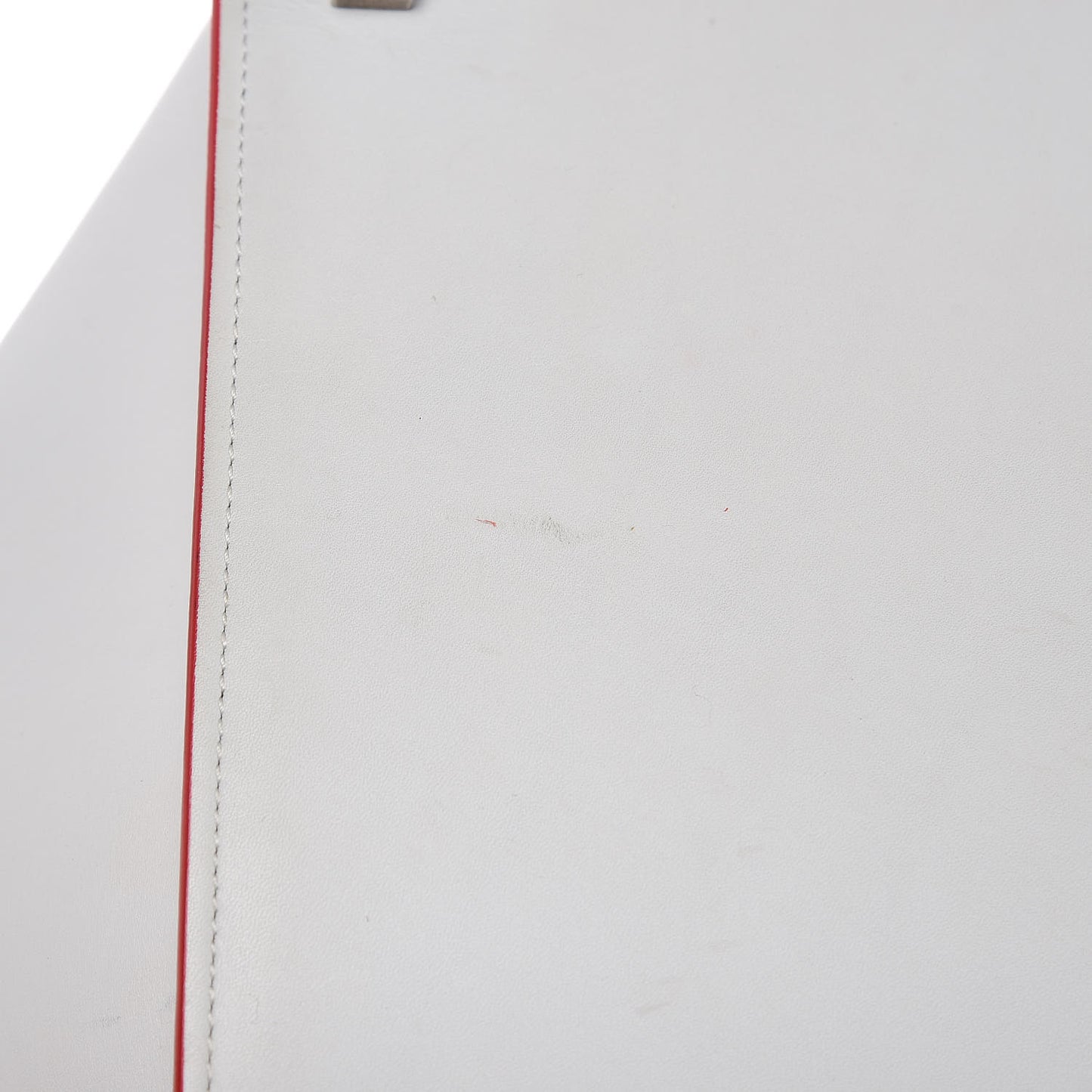 Smooth Calfskin Medium Phantom Luggage White