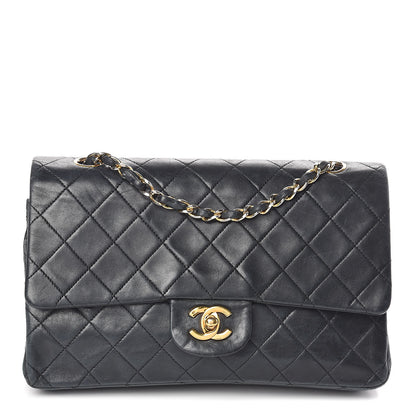 Chanel Lambskin Quilted Medium Double Flap Black 1 of 12