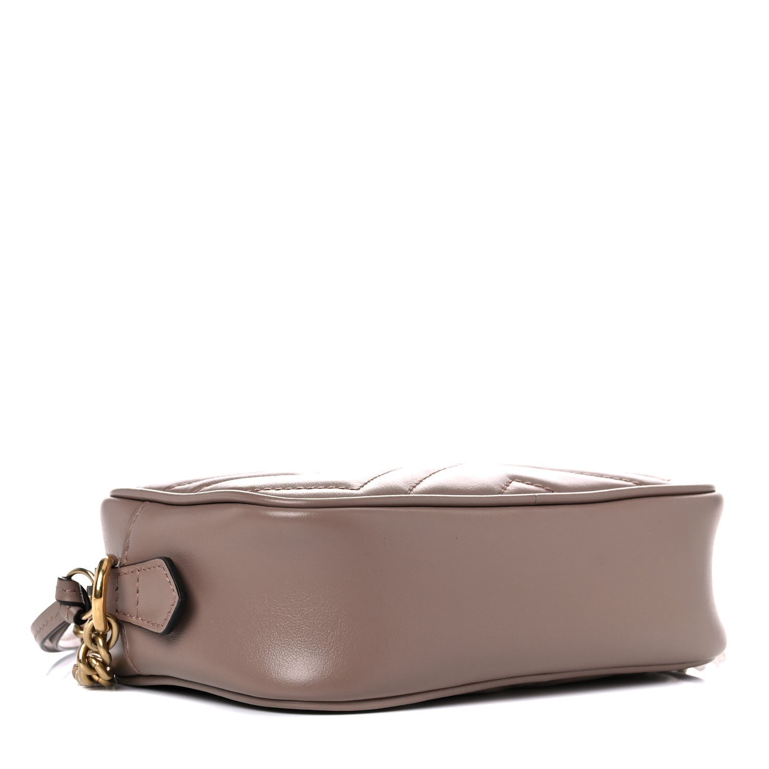 Gucci Calfskin Matelasse Mini GG Marmont Chain Shoulder Bag Porcelain Rose 4 of 9