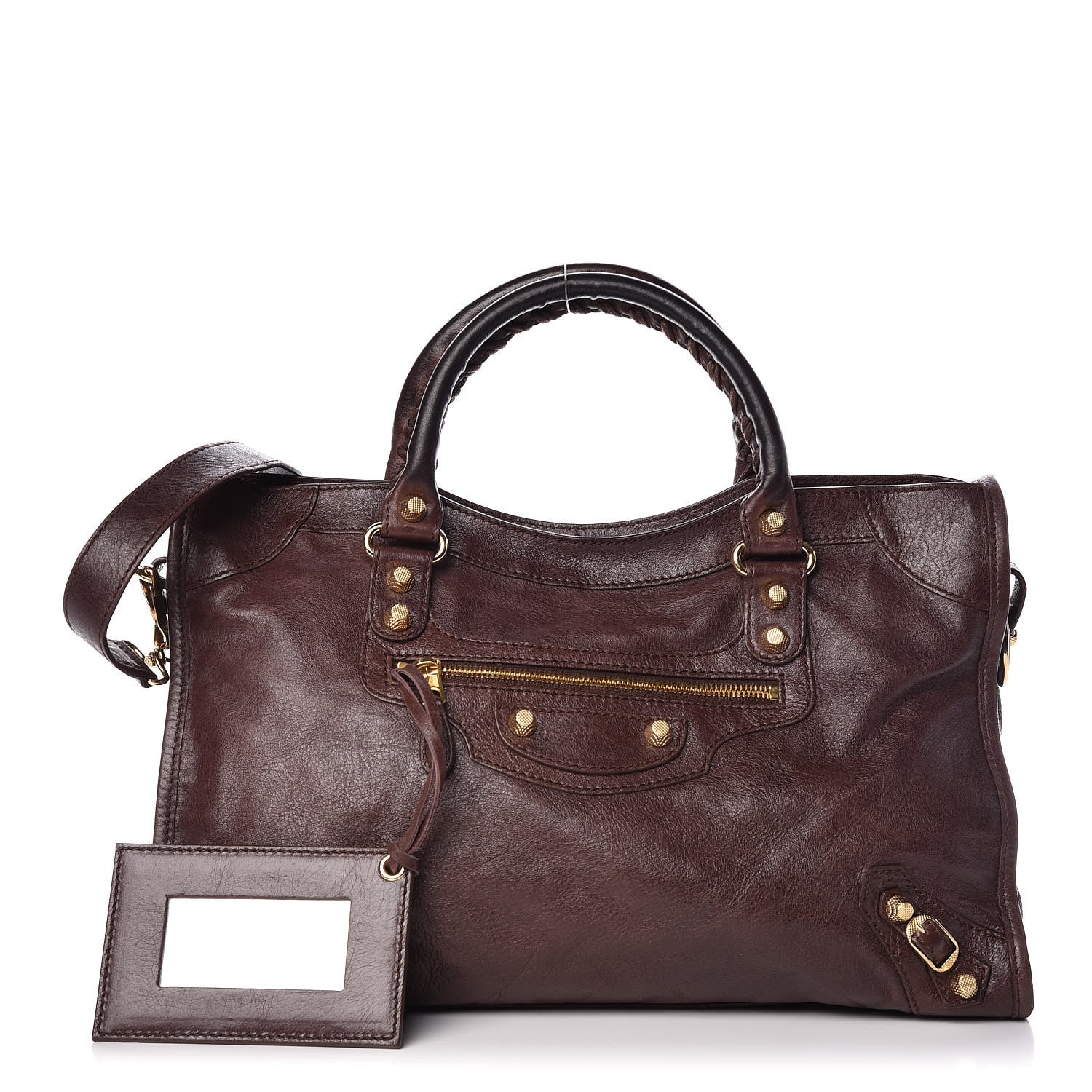 Balenciaga Agneau Giant 12 Gold Hardware City Cigare Fonce 1 of 16