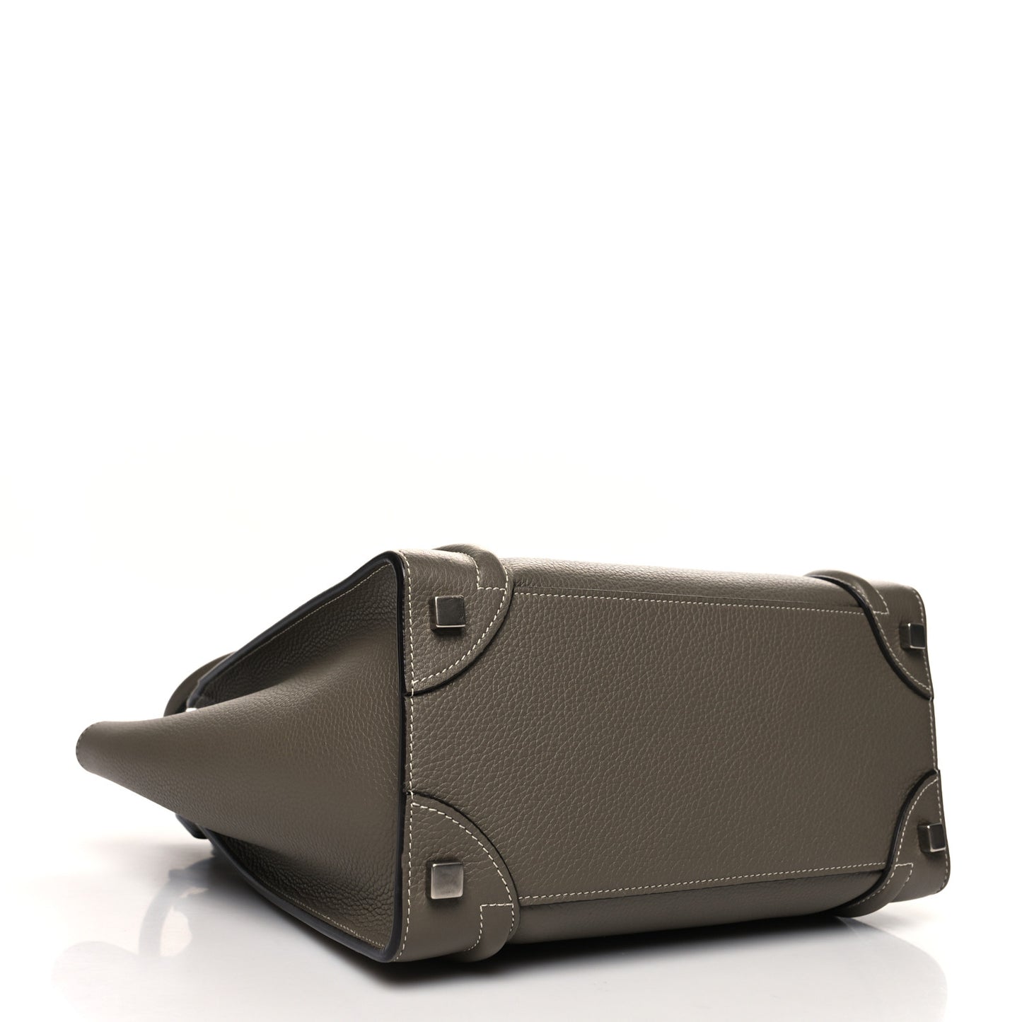 Drummed Calfskin Micro Luggage Souris
