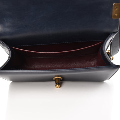 Chanel Calfskin Embossed Small Paris Salzburg Boy Flap Navy 5 of 16