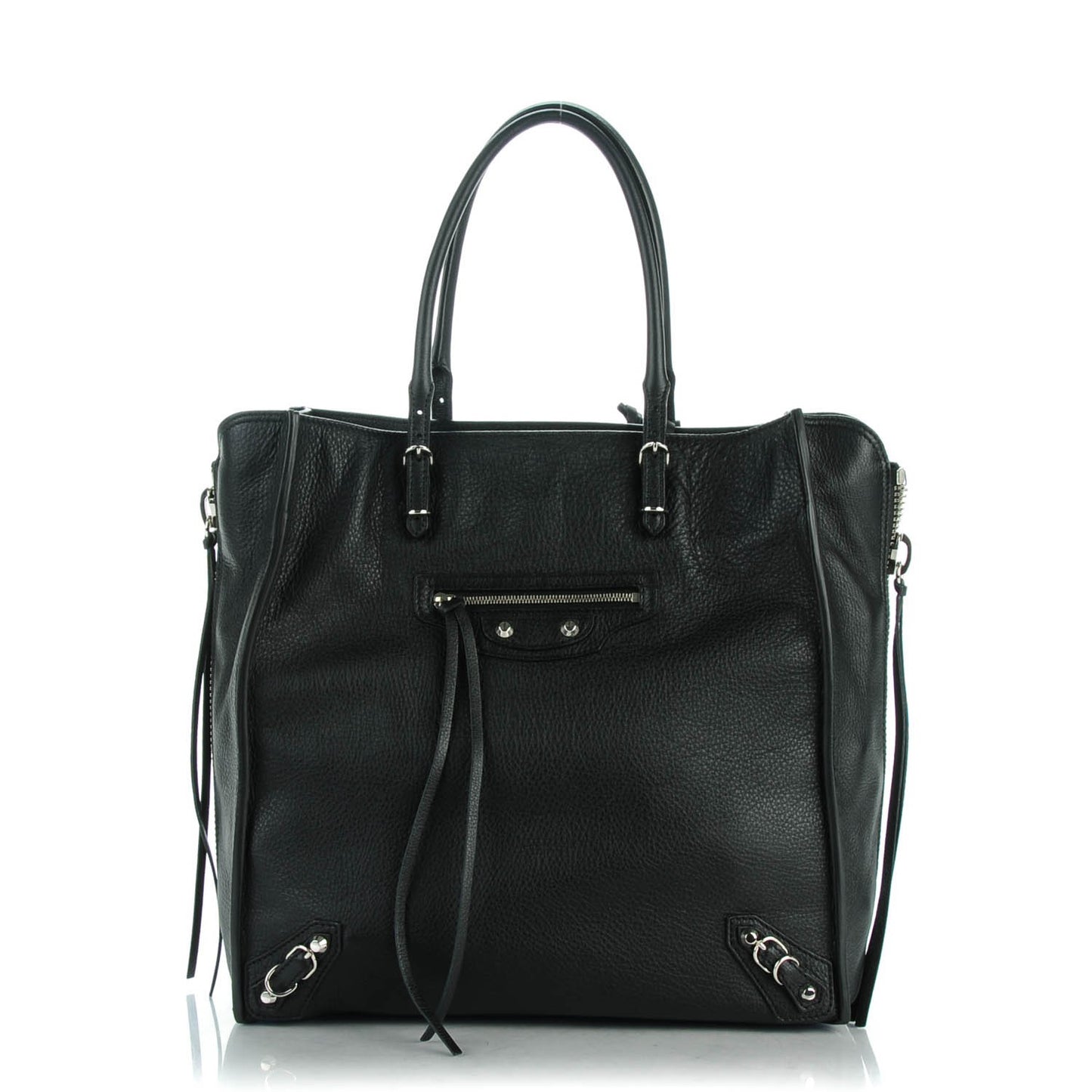 Veau Papier A5 Zip Around Tote Black