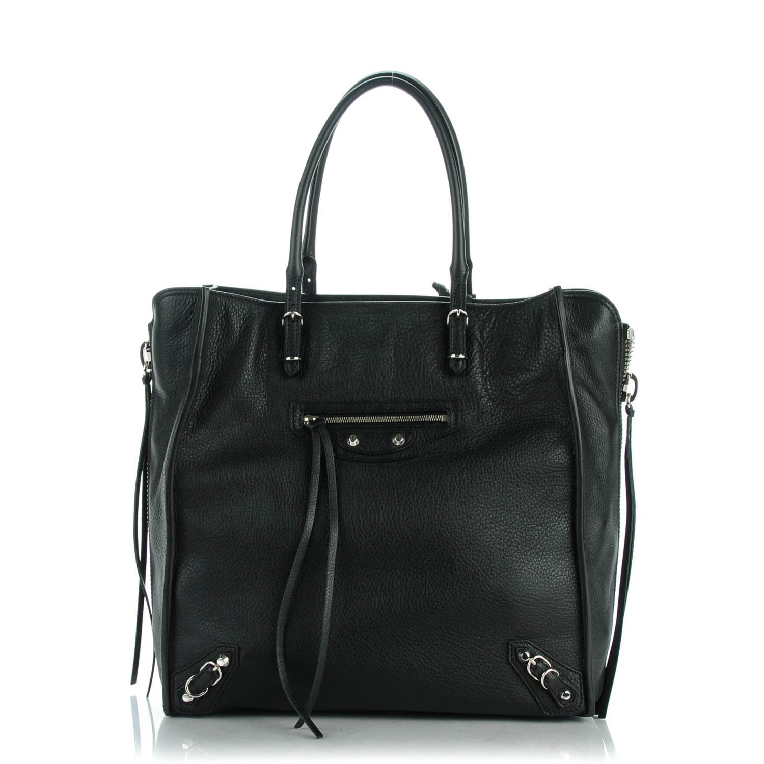 Balenciaga Veau Papier A5 Zip Around Tote Black 1 of 7