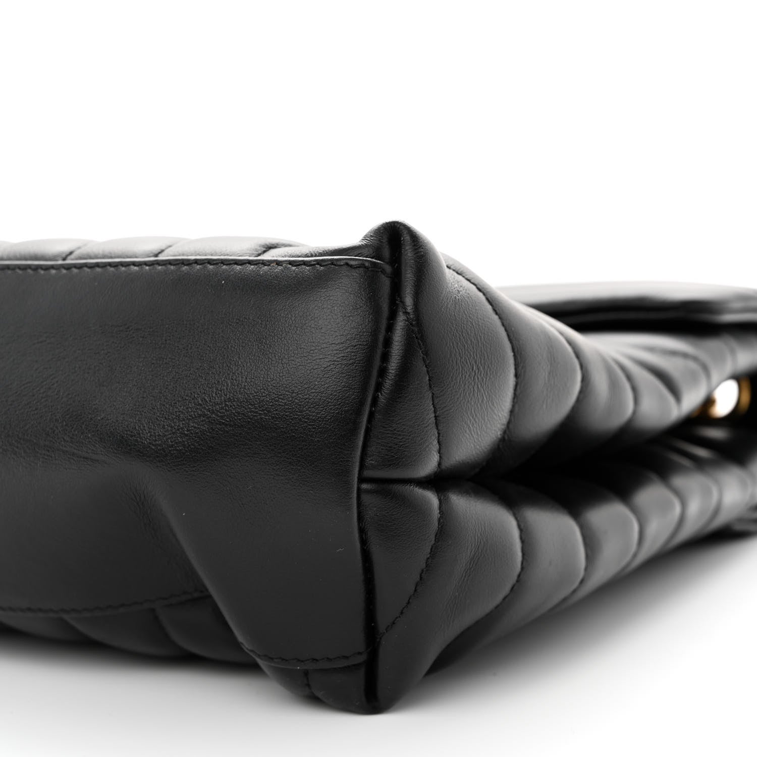Saint Laurent Calfskin Y Quilted Monogram Medium Loulou Chain Satchel Black 10 of 13