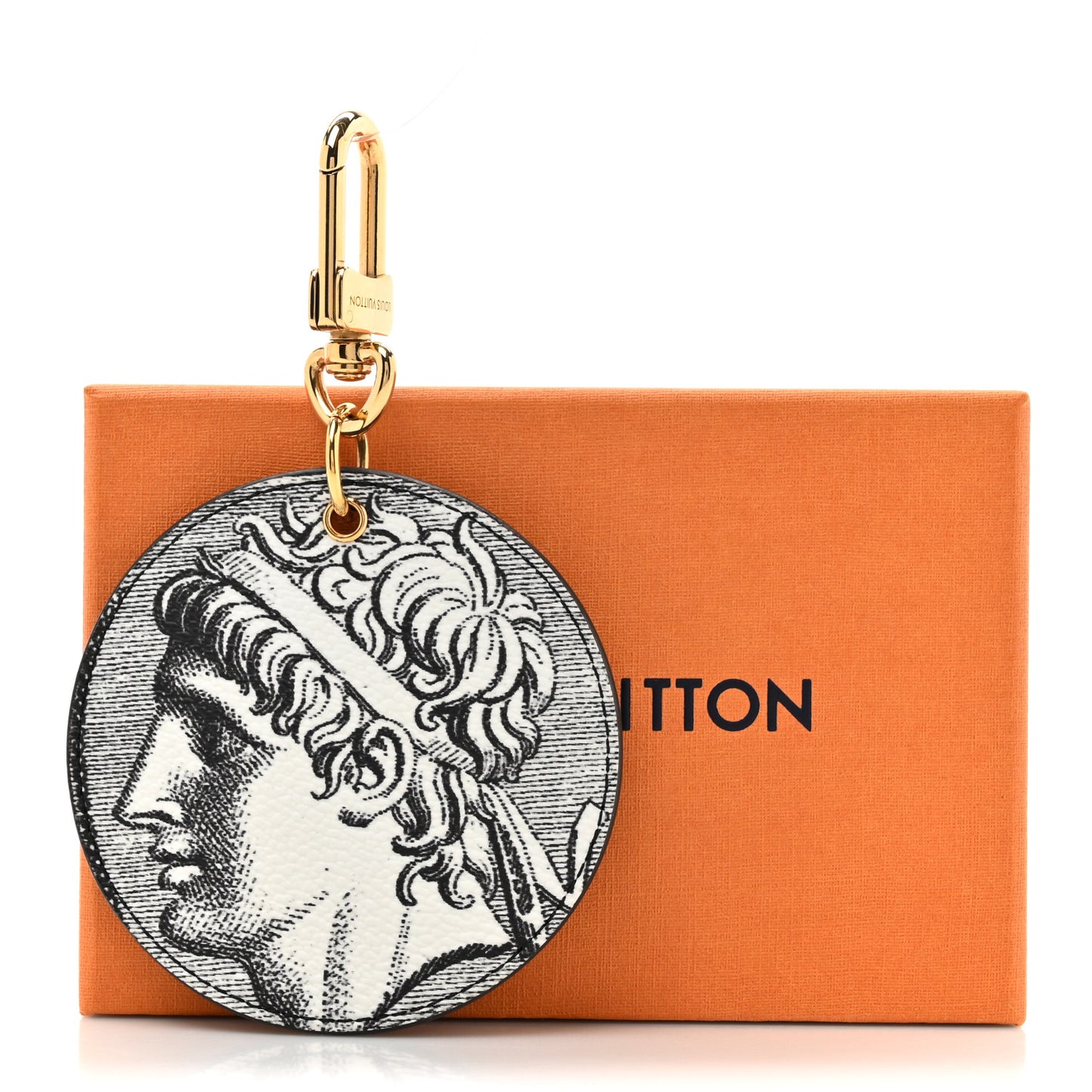 x FORNASETTI Monogram Cameo Bag Charm Key Holder