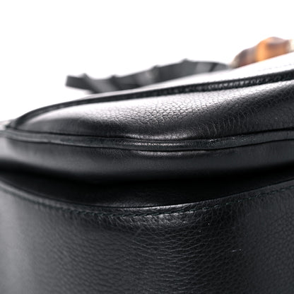 Gucci Calfskin Large New Bamboo Top Handle Bag Black 8 of 20
