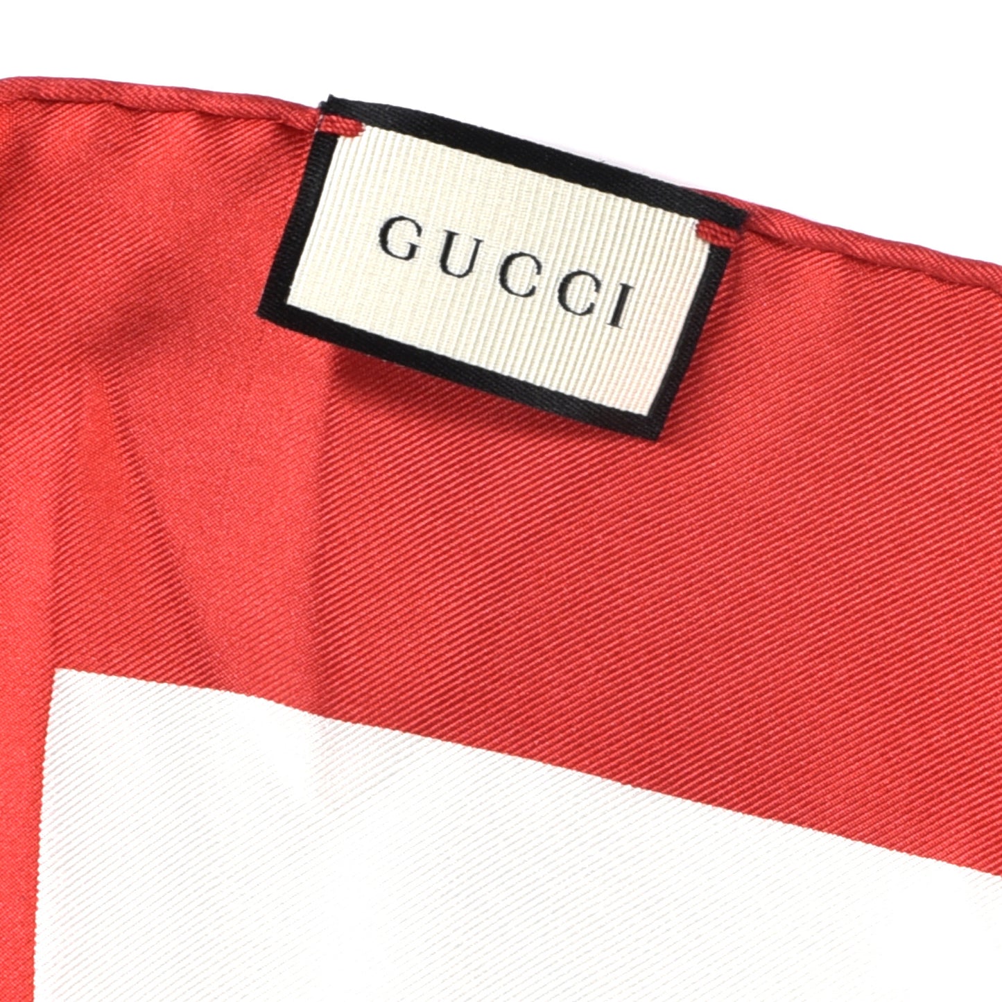 Silk Coco Capitán Logo Square Scarf White