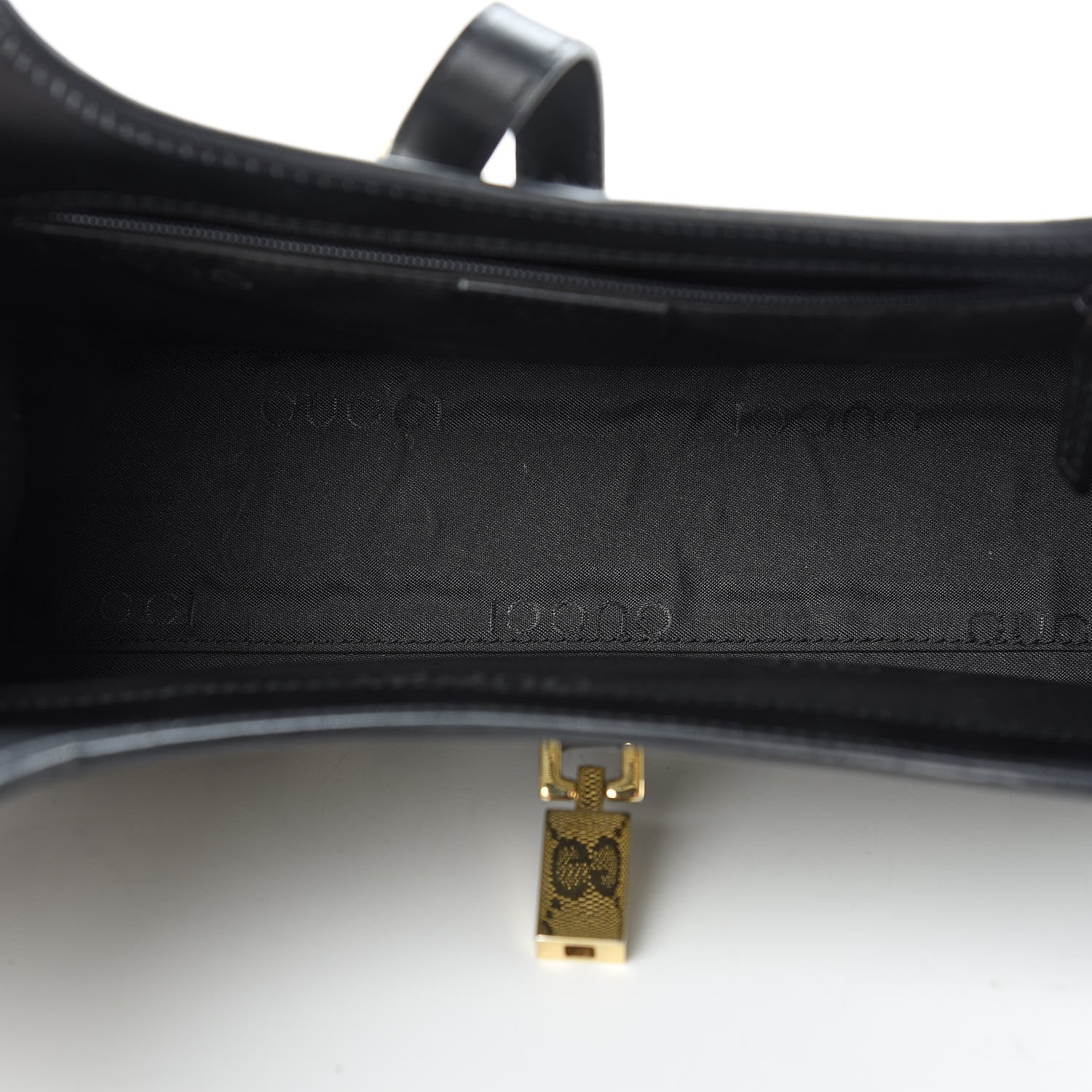 Gucci Monogram Bardot Shoulder Bag Black 5 of 13