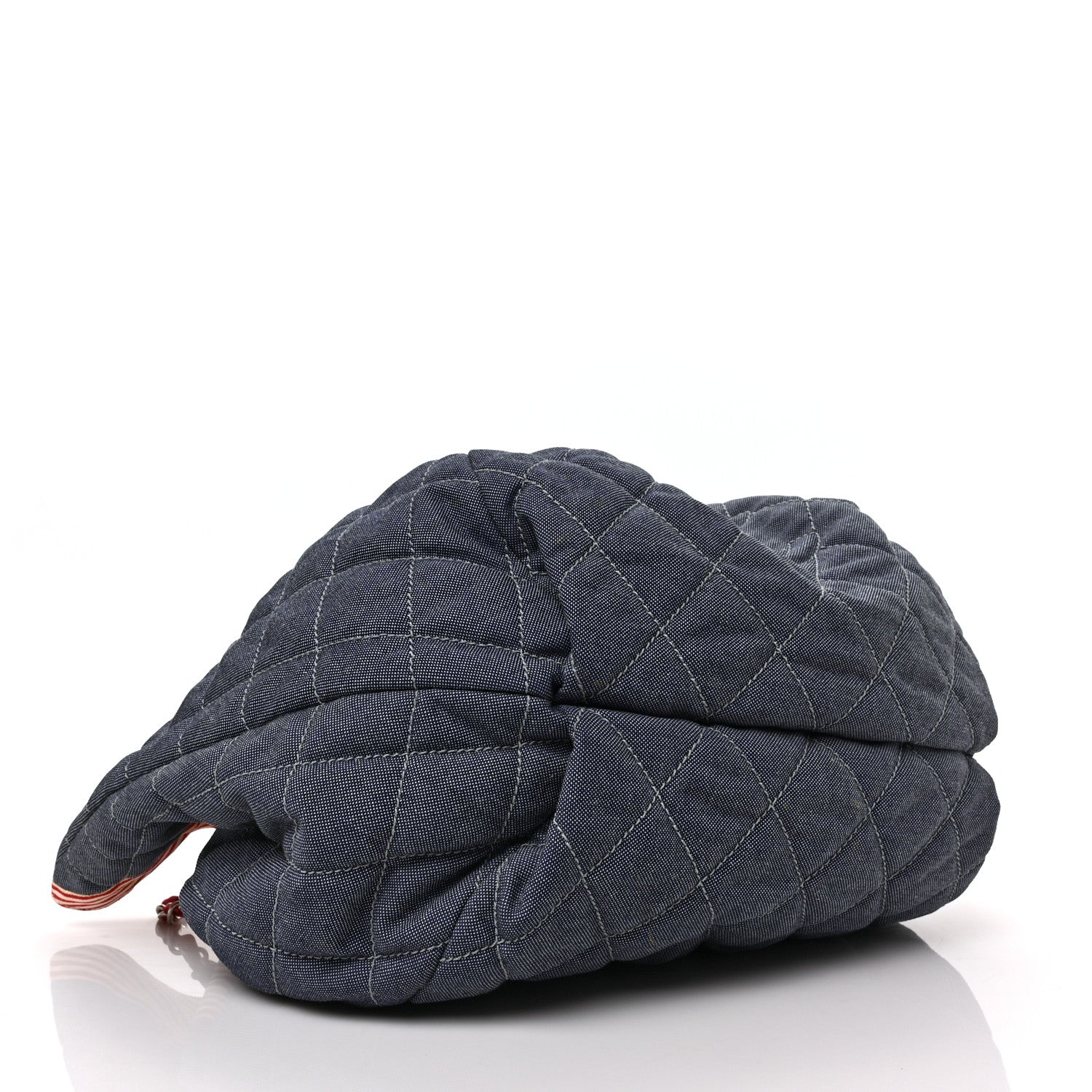 Chanel Denim Quilted Large Stretch Spirit Cabas Blue 3 of 8