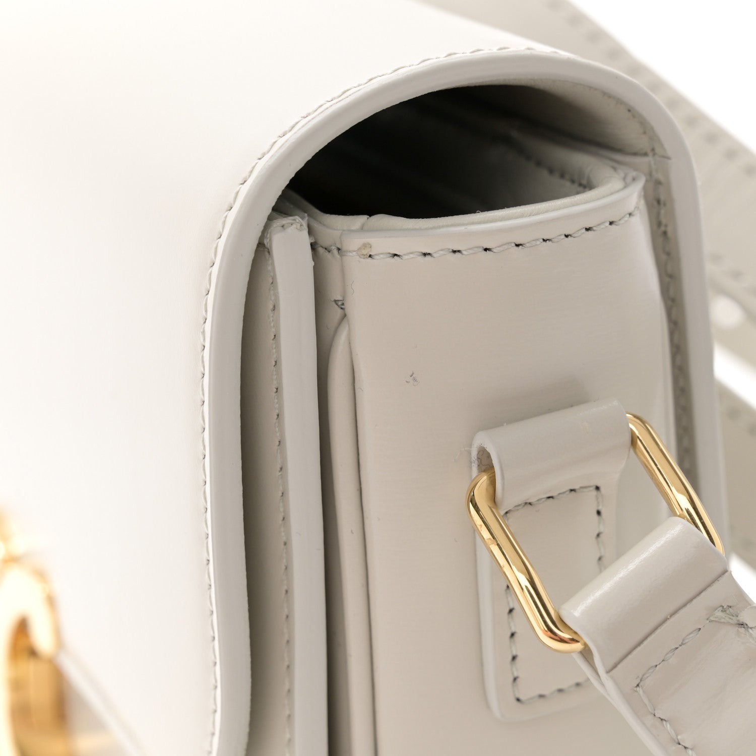 Celine Shiny Calfskin Teen Triomphe Chalk 11 of 12