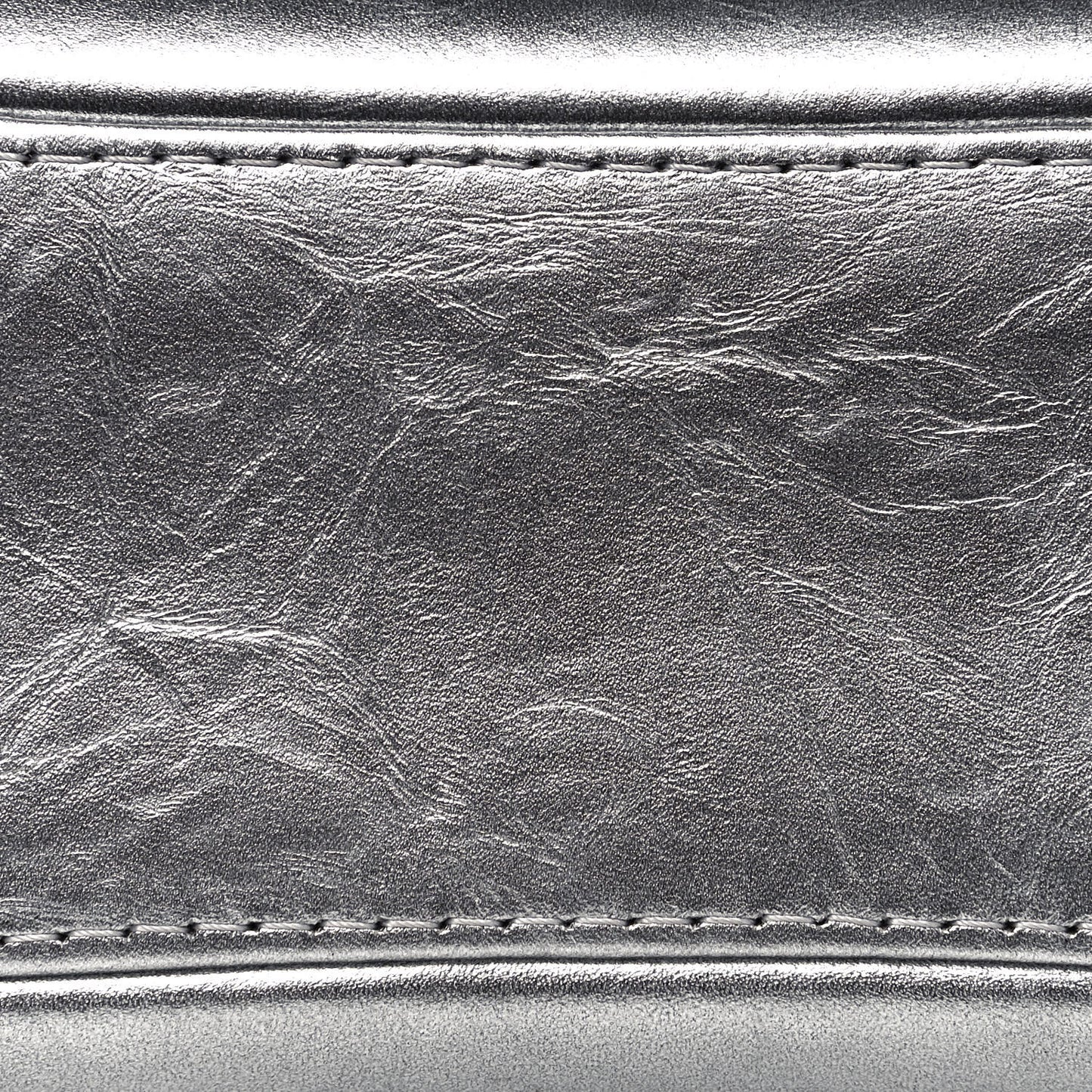 Metallic Lambskin Calfskin Quilted Medium Gabrielle Hobo Silver