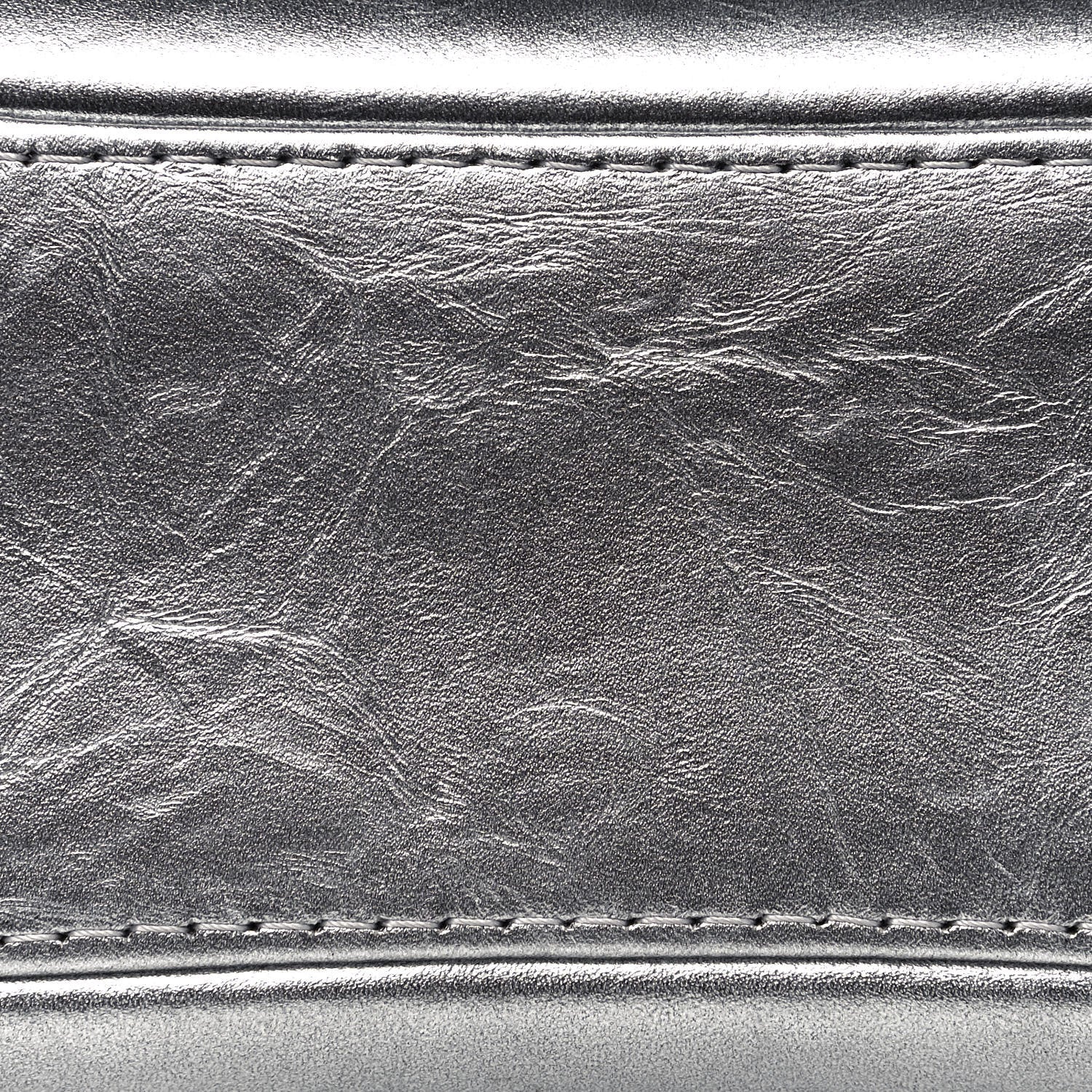 Chanel Metallic Lambskin Calfskin Quilted Medium Gabrielle Hobo Silver 11 of 12