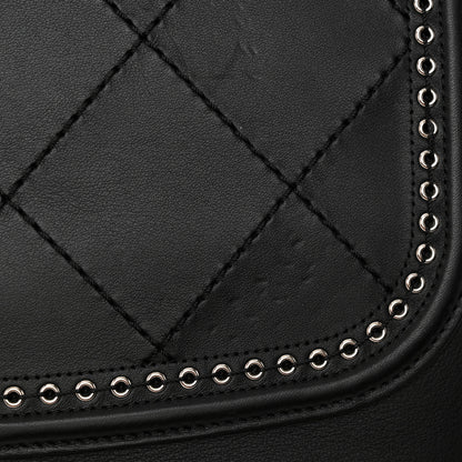 Chanel Grained Calfskin Large Coco Eyelets Shopping Tote Black 19 of 19