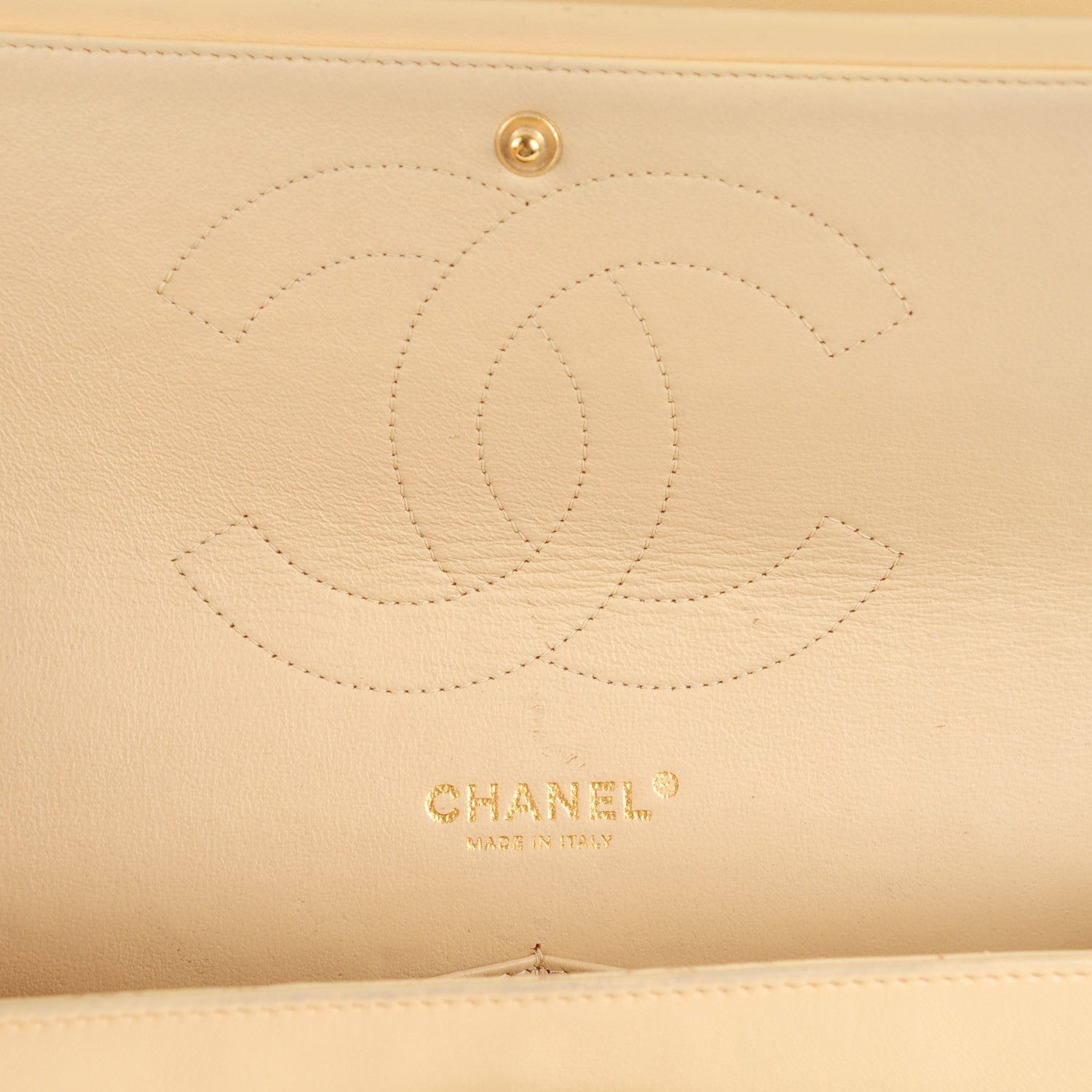Chanel Lambskin Quilted Jumbo Double Flap Beige 6 of 9