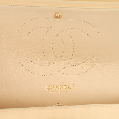 Chanel Lambskin Quilted Jumbo Double Flap Beige 6 of 9