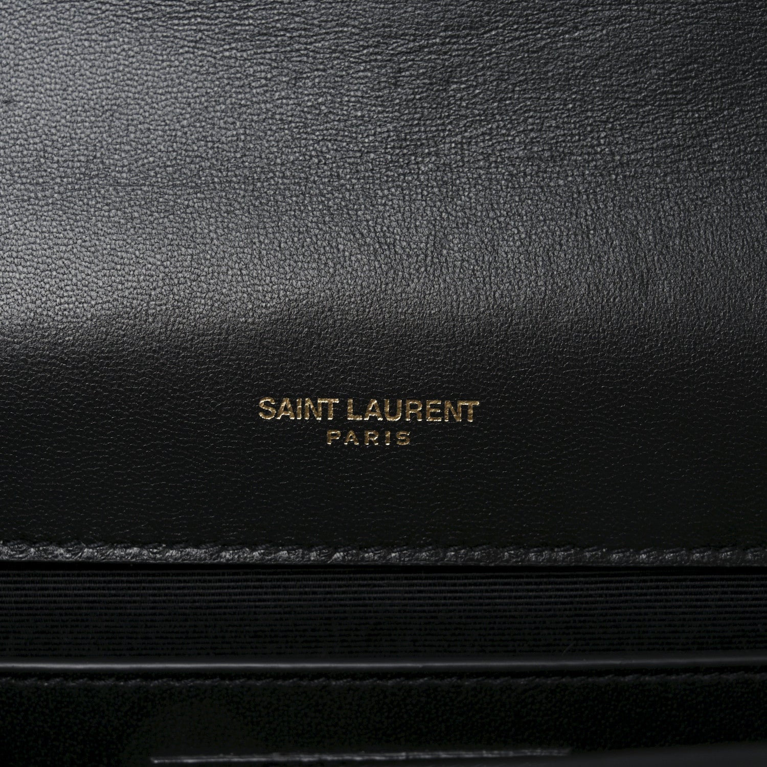 Saint Laurent Calfskin Crystal Medium Monogram Kate Satchel Black 6 of 10